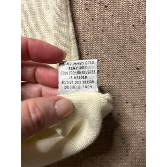 Cache Cashmere Blend Short Sleeve Sweater Dog Rhinestone Dachshund Medium - Picture 5 of 8